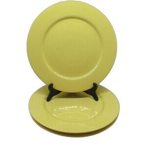 Porto Alegre Portugal Yellow Dinner Plates 11 1/4" Bundle of 3